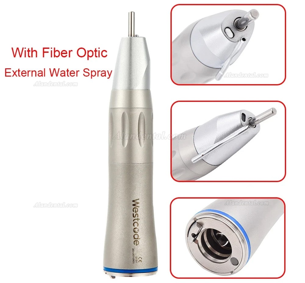 Westcode Dental Fiber Optic Straight Nose Handpiece (E-Type,External Water)